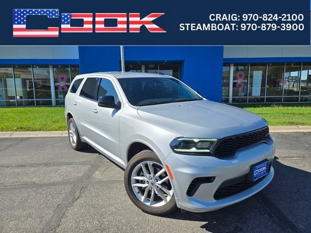 2024 Dodge Durango GT in Silver — front three-quarter view