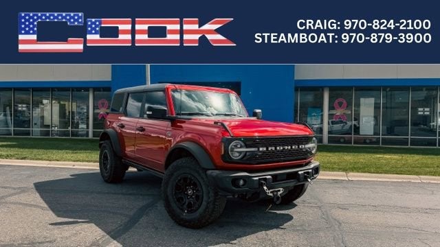 2023 Ford Bronco Base in Red — front three-quarter view