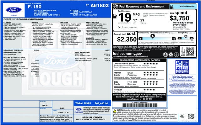 2023 Ford F-150 — detail view
