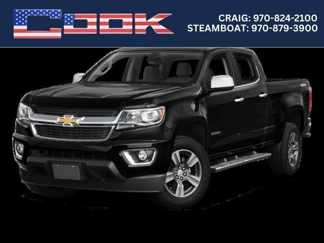 2016 Chevrolet Colorado 4WD LT in Black — front three-quarter view