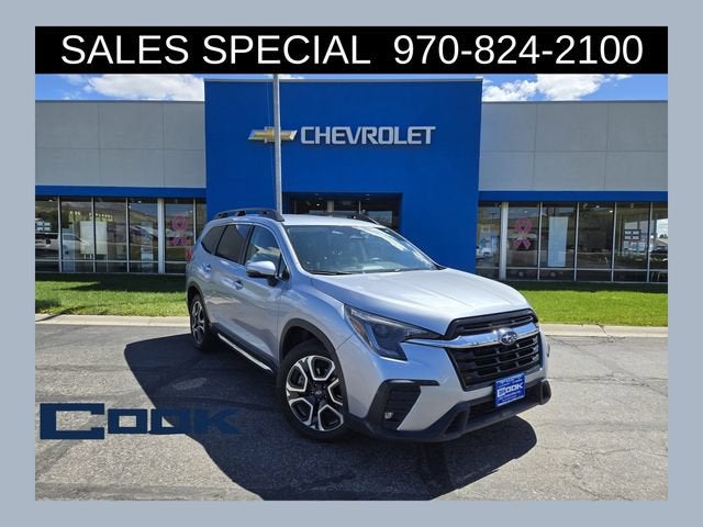 2023 Subaru Ascent Limited in Blue — front three-quarter view